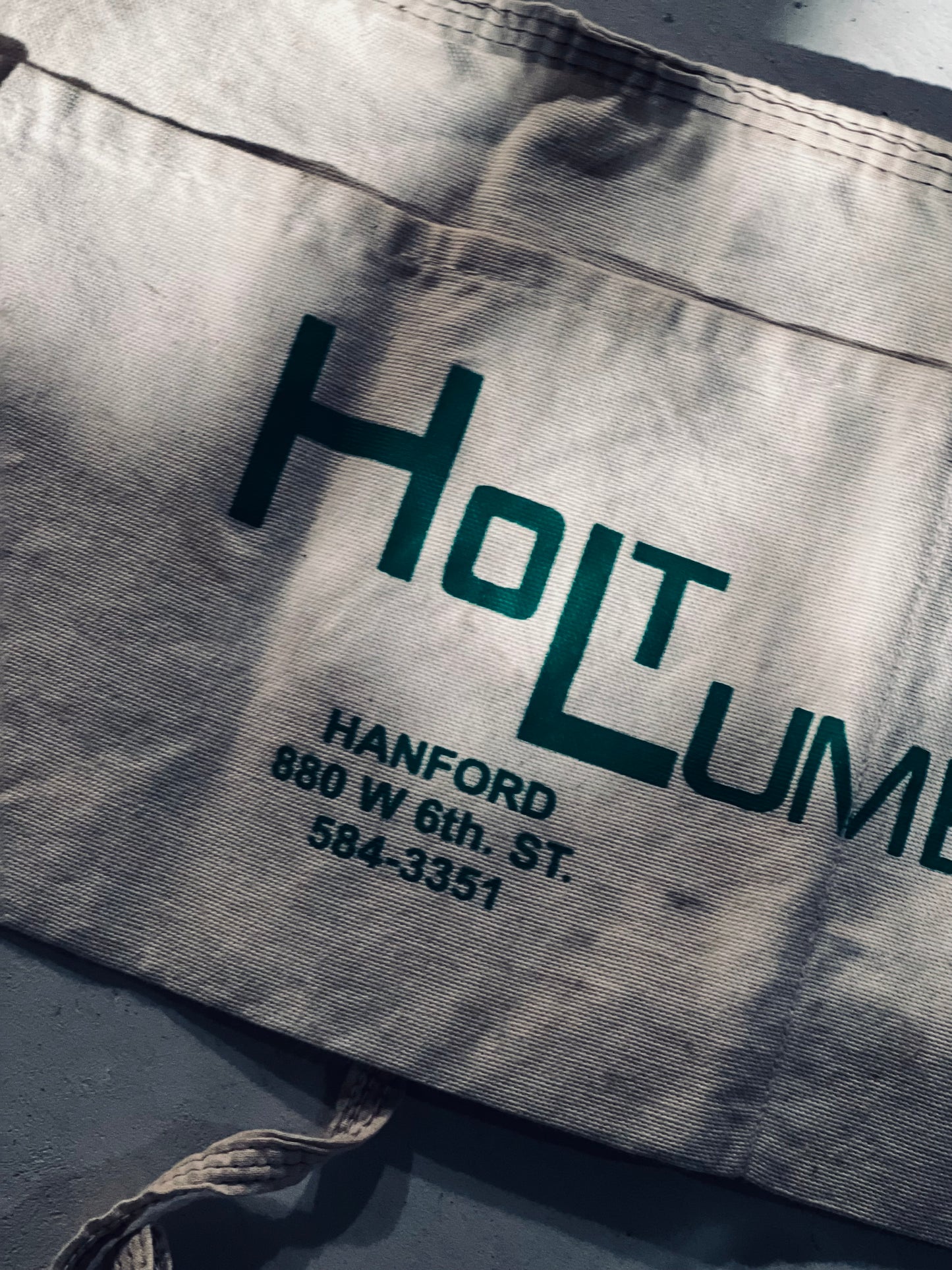 VINTAGE APRON “HOLT LUMBER INC.”