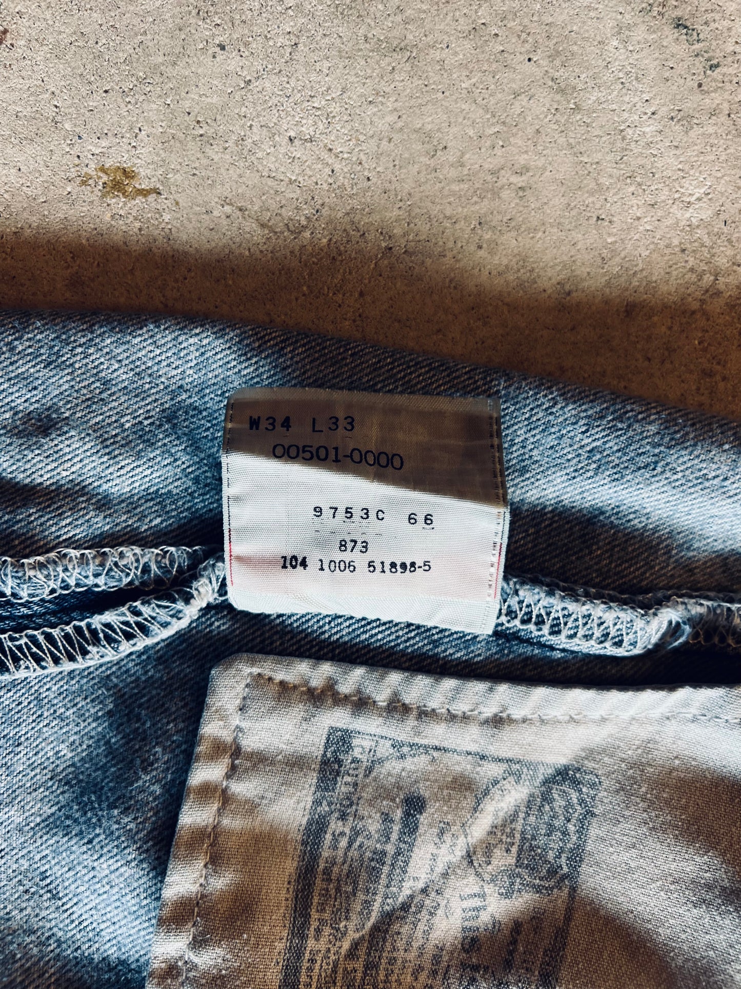 00’S LEVI’S 501XX MADE IN MEXICO W34 x L33