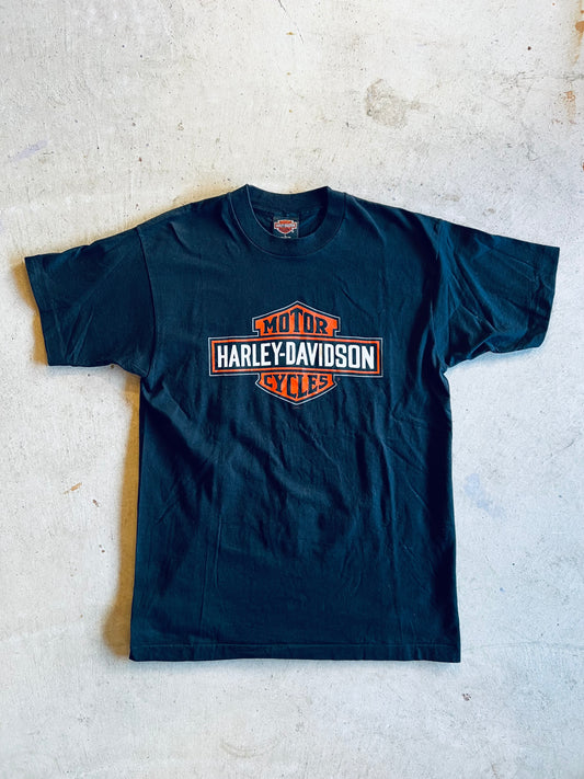 90'S HARLEY-DAVIDSON BLACK TEEK