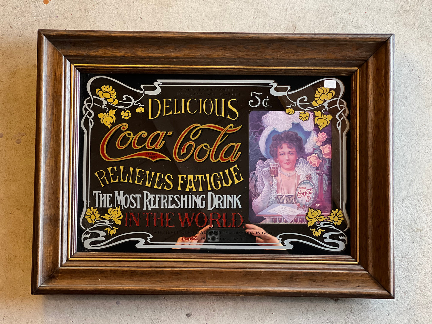 1970's COCA COLA PUB MIRROR