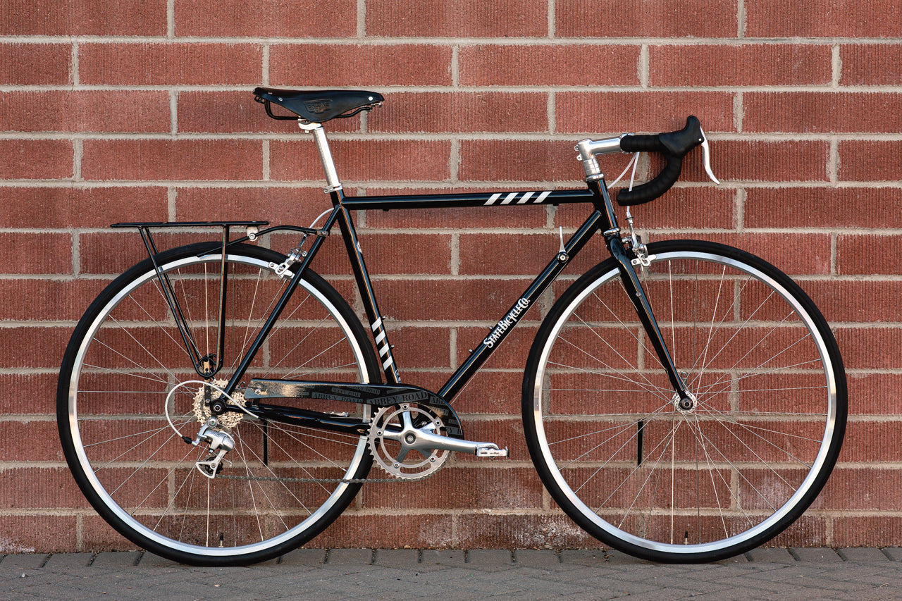 STATE BICYCLE CO. X THE BEATLES - 4130 ROAD - ABBEY ROAD EDITION W/ BROOKS SADDLE - (8-SPEED)